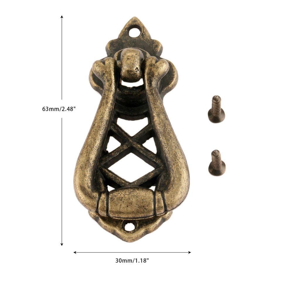 Vintage Wooden Drawer Pull Handles Antique Single Hole Knobs for Cabinets, Kitchen, and Furniture