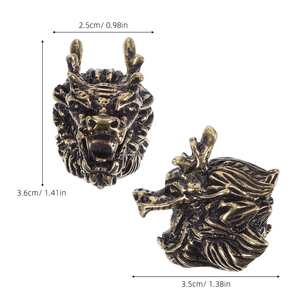 Brass Dragon Head Cabinet Handle New Chinese Style Drawer Pull Knob for Wardrobe, Dresser, Kitchen Cabinet