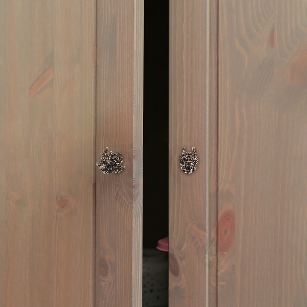 Brass Dragon Head Cabinet Handle New Chinese Style Drawer Pull Knob for Wardrobe, Dresser, Kitchen Cabinet