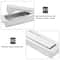 Stainless Steel Pocket Door Pull Hidden Sliding Cabinet Handle for Drawer and Cupboard, Recessed Grip
