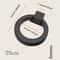 Black Metal Drawer Handles Circular Ring Single Hole Handle For Cabinets Wardrobes 2