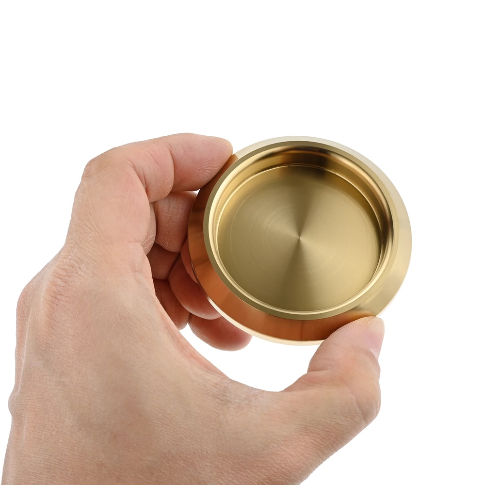 Stainless Steel Invisible Sliding Door Handle Round Cabinet Knob for Glass and Bathroom Doors