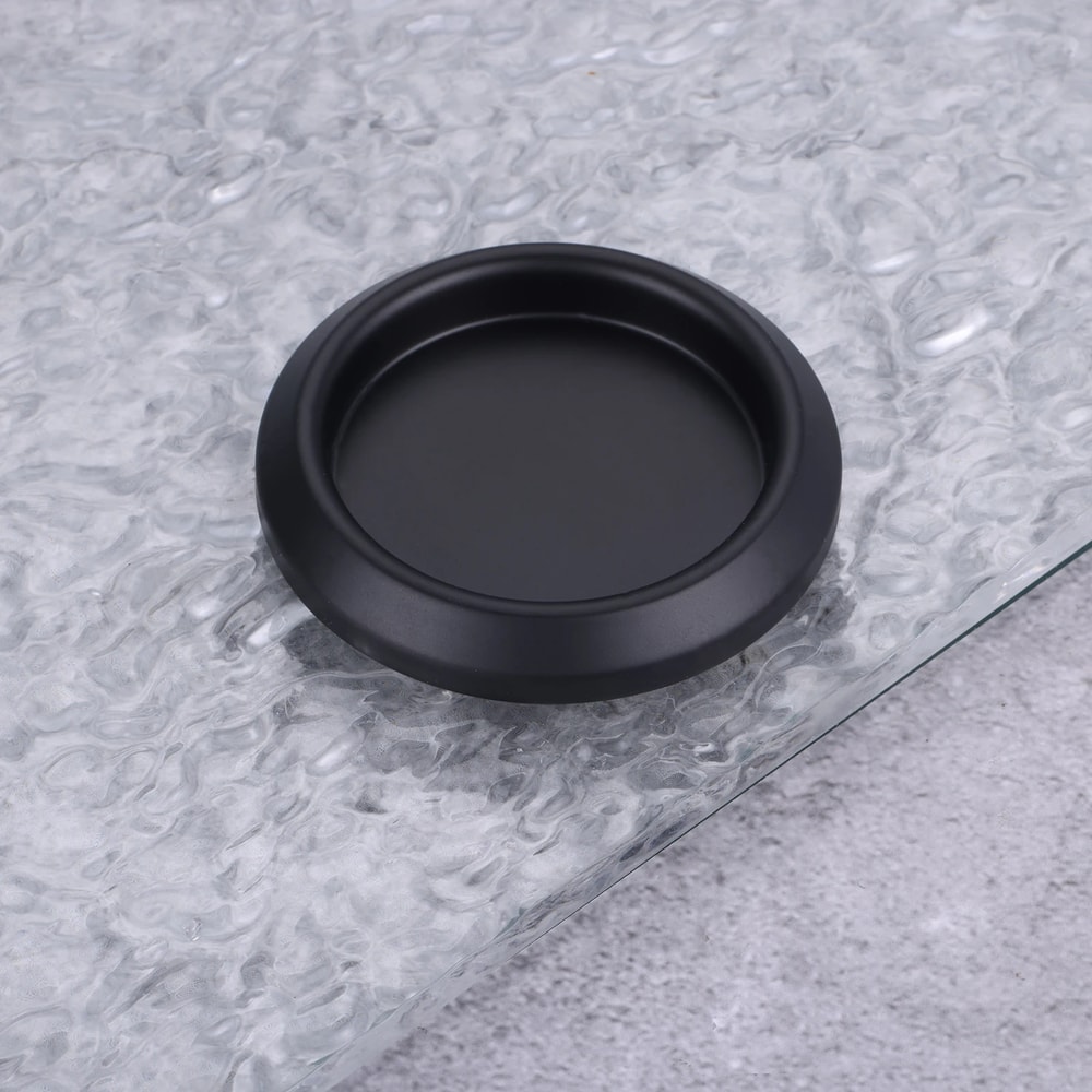 Stainless Steel Invisible Sliding Door Handle Round Cabinet Knob for Glass and Bathroom Doors