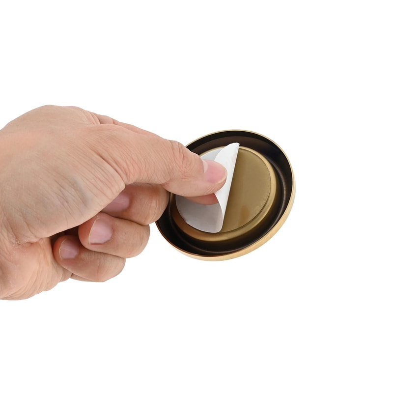 Stainless Steel Invisible Sliding Door Handle Round Cabinet Knob for Glass and Bathroom Doors