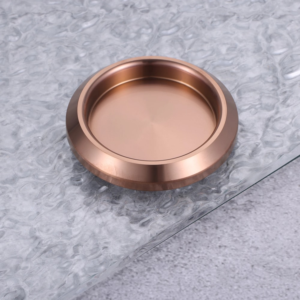Stainless Steel Invisible Sliding Door Handle Round Cabinet Knob for Glass and Bathroom Doors