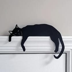 rustic cat door topper wooden over door decoration for kitchen & home