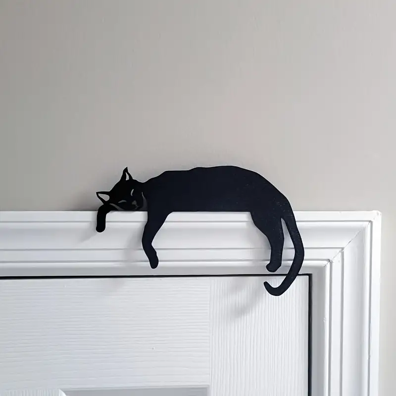Rustic Cat Door Topper Wooden Over Door Decoration For Kitchen Home 3