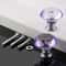 Purple Diamond Crystal Drawer Knobs For Cabinets And Dressers 1