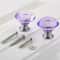 Purple Diamond Crystal Drawer Knobs For Cabinets And Dressers 5