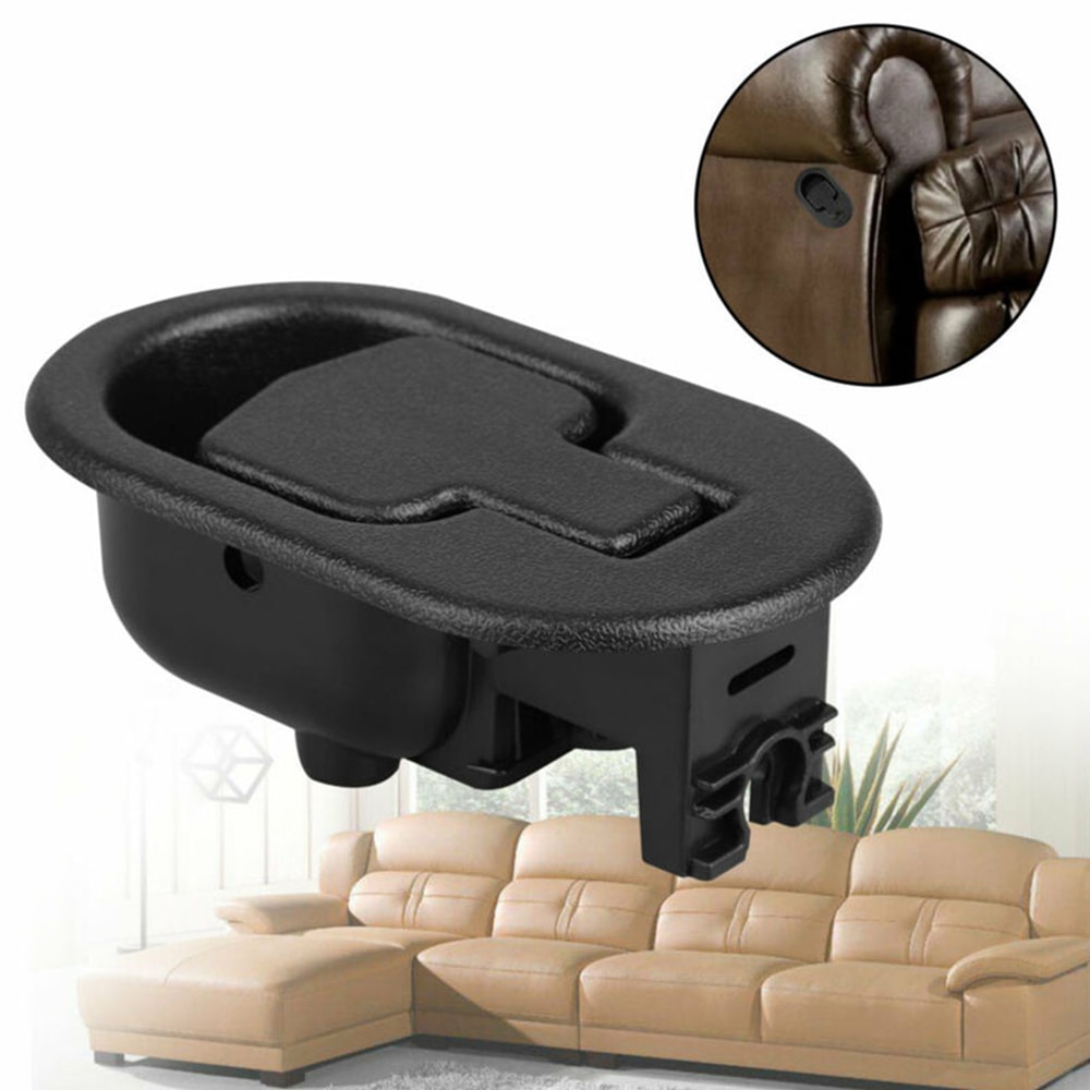 Universal Recliner Release Handle Replacement Black ABS Sofa Pull Lever