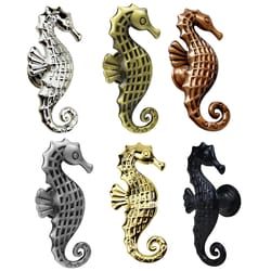 seahorse cabinet handles zinc alloy nautical drawer knobs