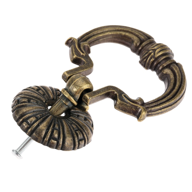 Antique Bronze Ring Pull Knob For Cabinets And Drawers 0