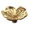 Elegant Flower Cabinet Knobs in Brass for Dressers, Wardrobes and Cabinets