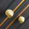 Brass Shell Cabinet Knobs Gold Drawer Pulls for Cupboards and Furniture