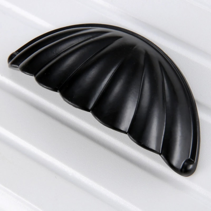 Vintage Shell Cabinet Drawer Handles Antique Pull for Kitchen Furniture