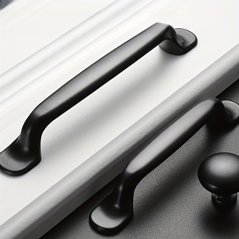 Matte Black Cabinet Handles For Drawers Kitchen Cupboards And Furniture 1