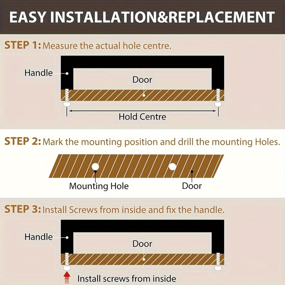 Matte Black Cabinet Handles For Drawers Kitchen Cupboards And Furniture 4