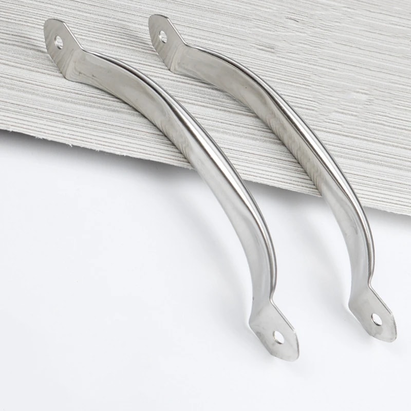 Stainless Steel Cabinet Door Handles Silver Drawer Pulls