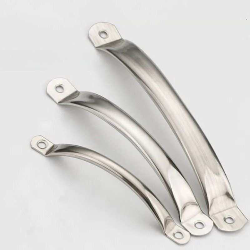 Stainless Steel Cabinet Door Handles Silver Drawer Pulls