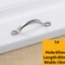 Stainless Steel Cabinet Door Handles Silver Drawer Pulls