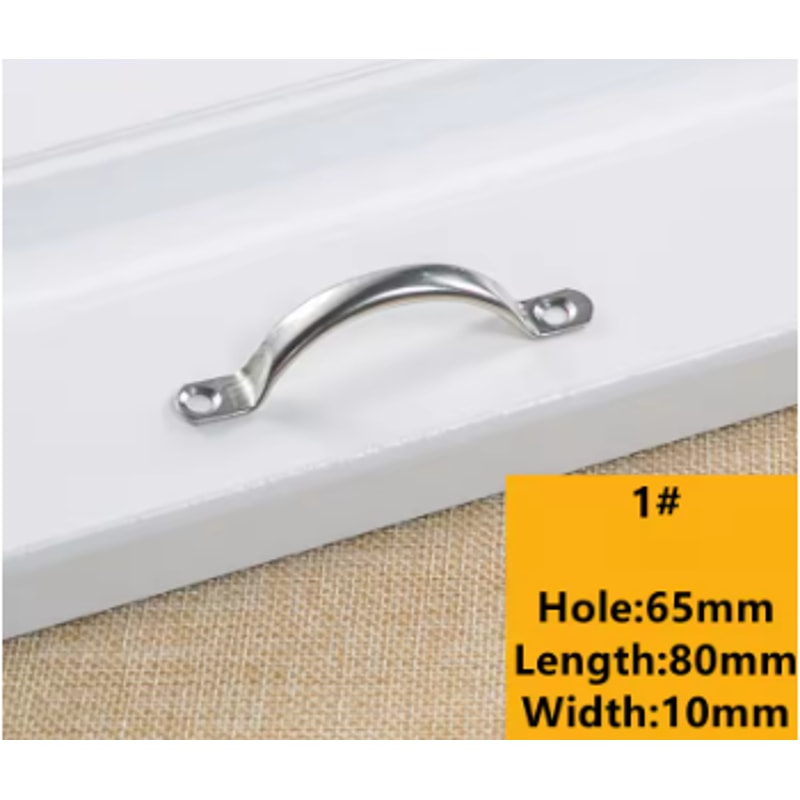 Stainless Steel Cabinet Door Handles Silver Drawer Pulls