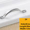 Stainless Steel Cabinet Door Handles Silver Drawer Pulls