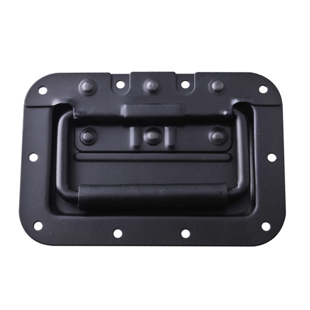 Spring Loaded Steel Recessed Handle with Padded Grip for Cabinets and Speaker Boxes
