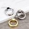 Round Cabinet Ring Pulls In Gold Silver Black 2