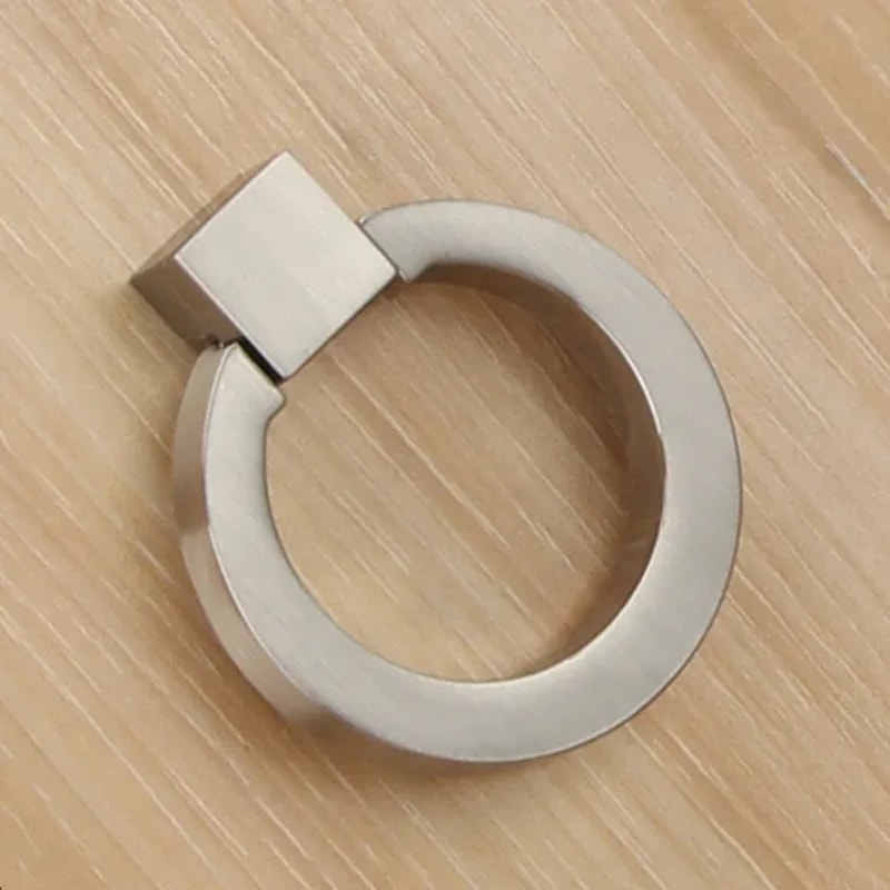 Round Cabinet Ring Pulls In Gold Silver Black 6