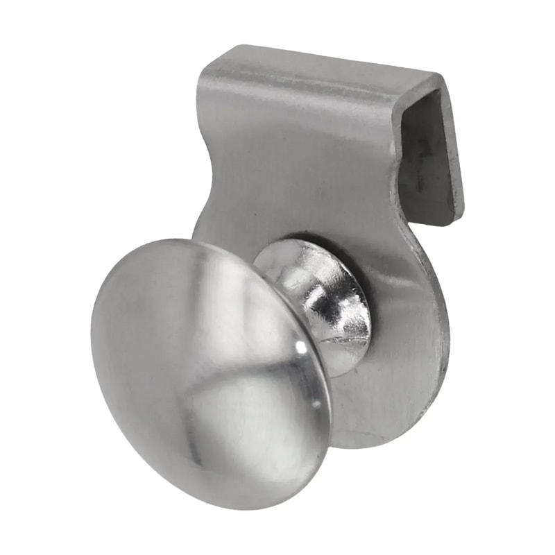 No Drill Glass Door Pull Handle Clamp For Cabinets Showcases 0