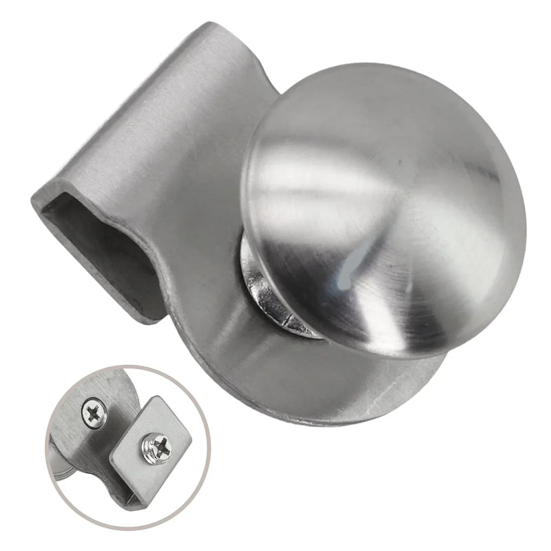 No Drill Glass Door Pull Handle Clamp For Cabinets Showcases 2