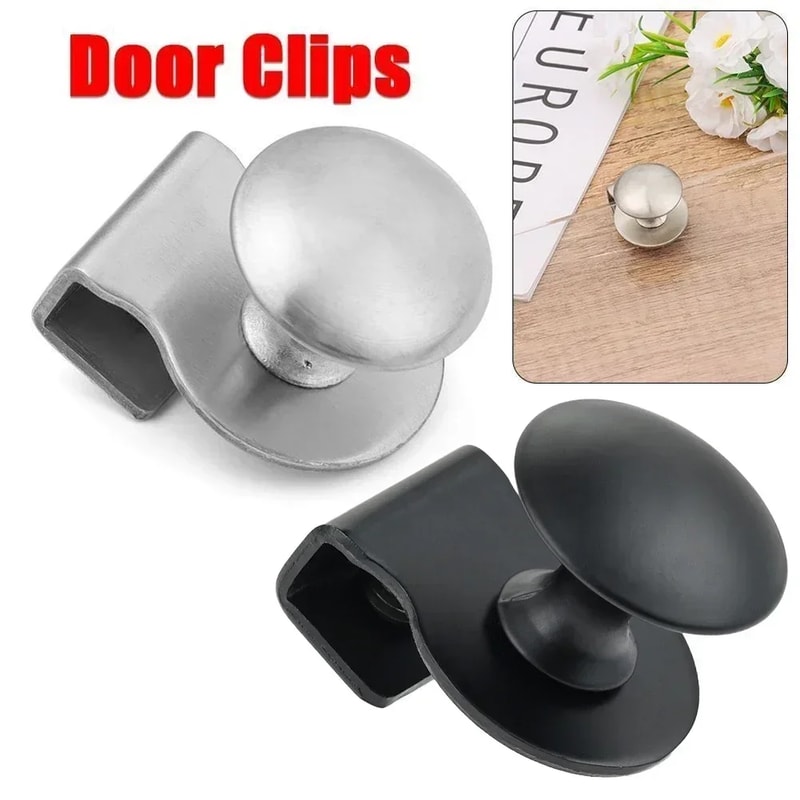 No Drill Glass Door Pull Handle Clamp For Cabinets Showcases 5