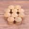 Natural Wood Knobs Round Drawer Pulls for Cabinets and Furniture