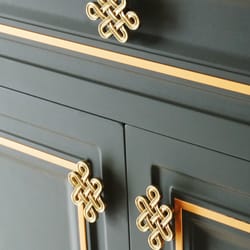 chinese knot brass cabinet handles for drawers wardrobes and kitchen cabinets