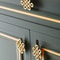Chinese Knot Brass Cabinet Handles For Drawers Wardrobes And Kitchen Cabinets 0