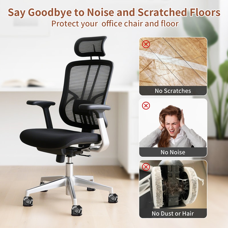 Anti Slip Chair Wheel Stoppers Furniture Caster Cups for Floor Protection