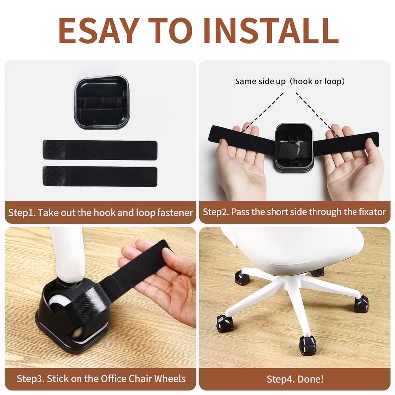 Anti Slip Chair Wheel Stoppers Furniture Caster Cups for Floor Protection