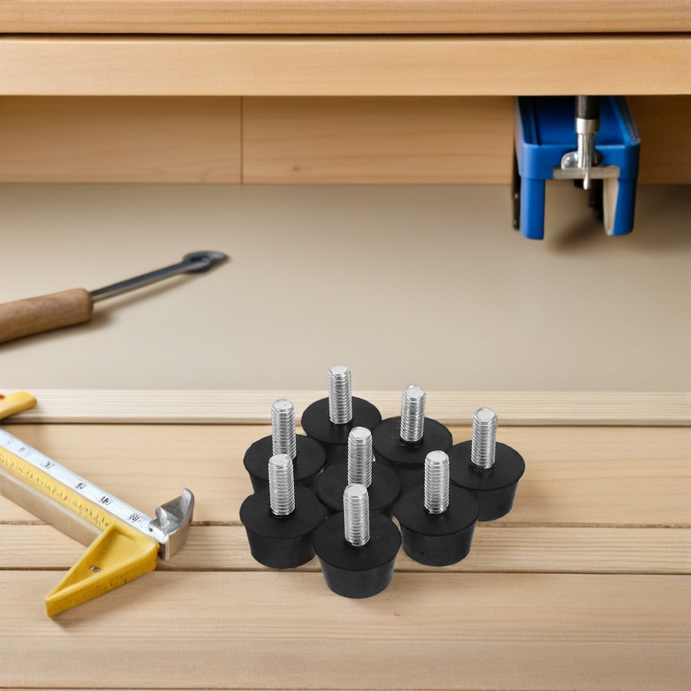 Adjustable Furniture Leveling Feet with Rubber Floor Protection Pads
