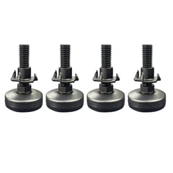 heavy duty adjustable furniture levelers with threaded inserts