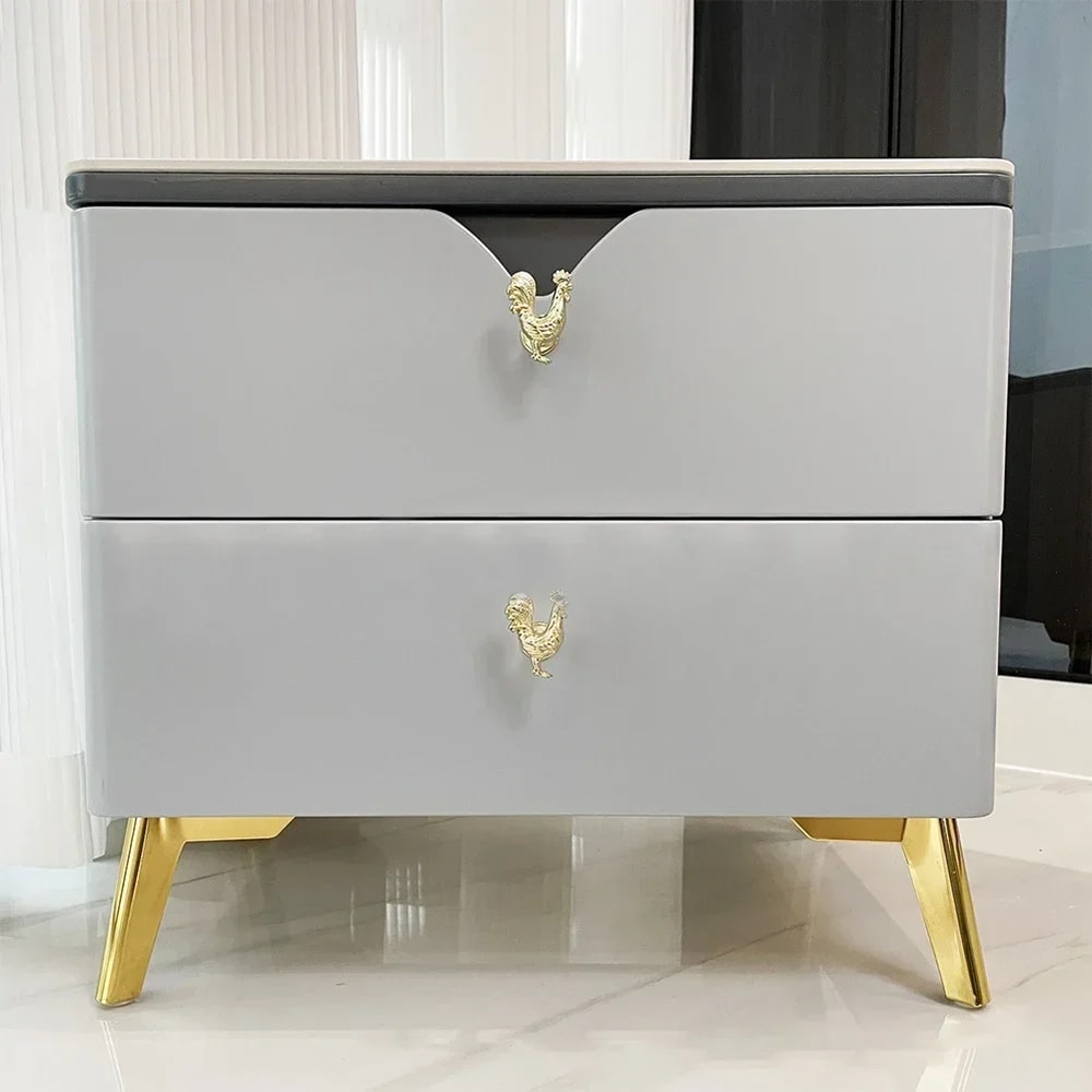 Farmhouse Rooster Cabinet Knobs Rustic Alloy Drawer Pulls 4