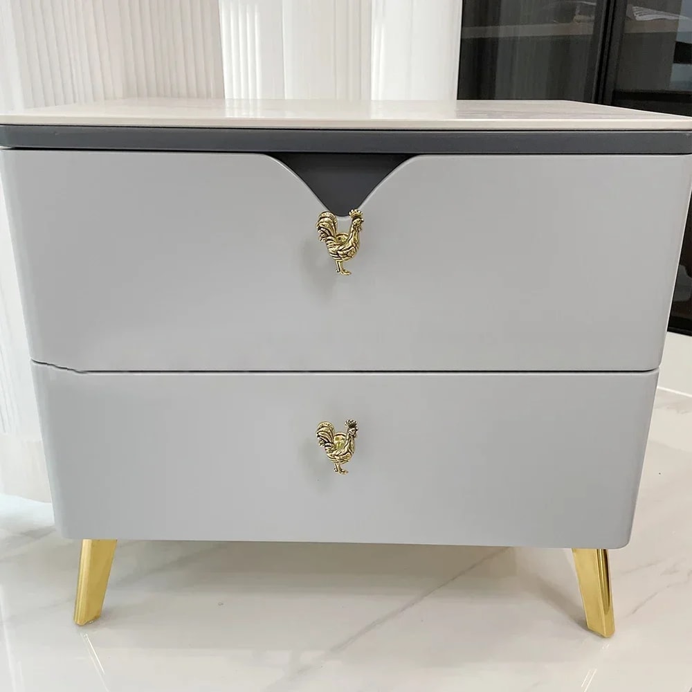 Farmhouse Rooster Cabinet Knobs Rustic Alloy Drawer Pulls 5