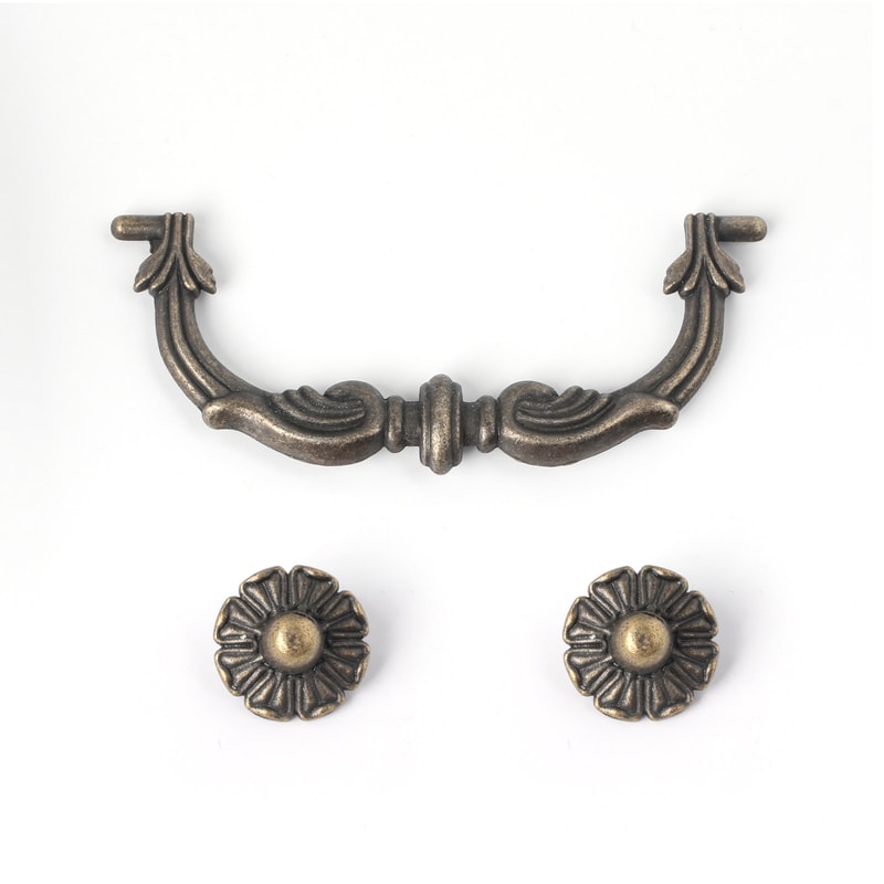 European Antique Cabinet Handle Vintage Drawer Pulls