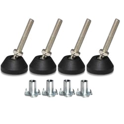 adjustable furniture levelers with swivel threaded feet
