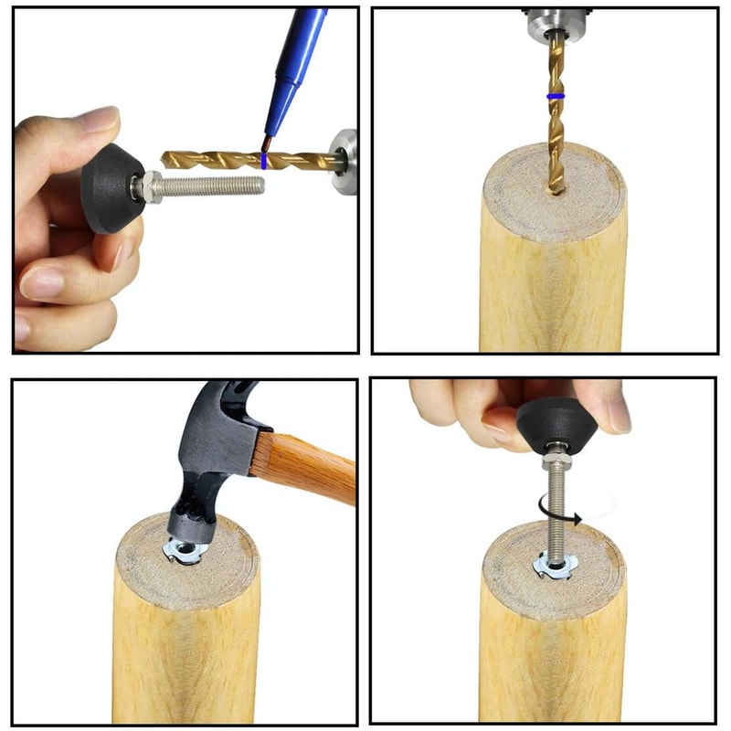 Adjustable Furniture Levelers with Swivel Threaded Feet