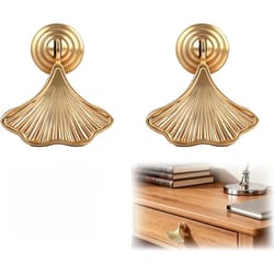ginkgo leaf cabinet knobs gold drawer pulls for dressers and cabinets