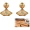 Ginkgo Leaf Cabinet Knobs Gold Drawer Pulls For Dressers And Cabinets 0