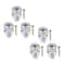 Crystal Skull Glass Cabinet Knobs Set for Gothic Drawers Dressers and Cupboards