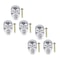 Crystal Skull Glass Cabinet Knobs Set for Gothic Drawers Dressers and Cupboards