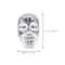 Crystal Skull Glass Cabinet Knobs Set for Gothic Drawers Dressers and Cupboards