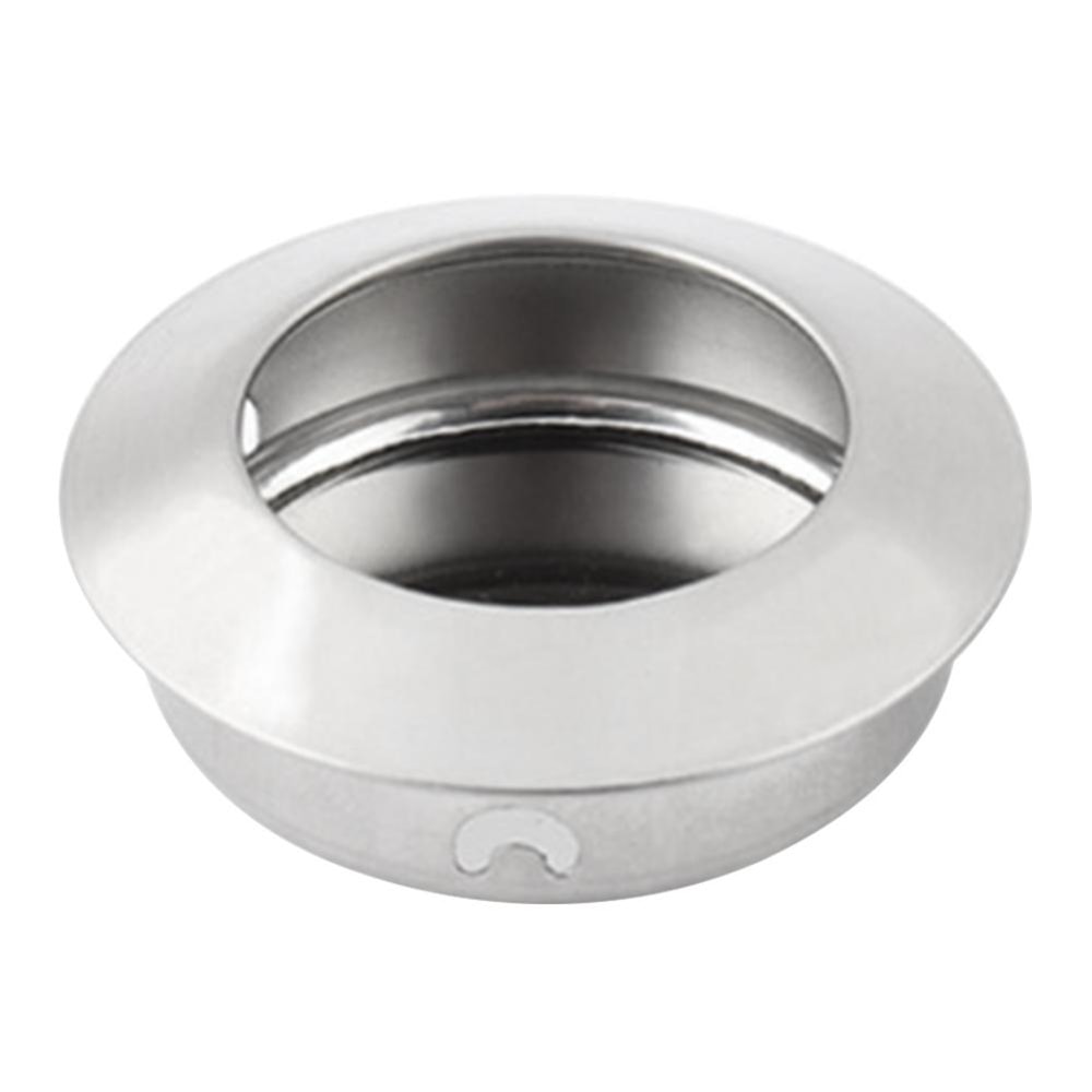 Stainless Steel Recessed Round Flush Pull Handle for Shower and Drawer Doors